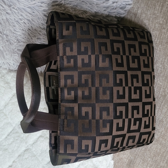 GIVENCHY Hand Bag Canvas Monogram Brown. - Picture 1 of 15